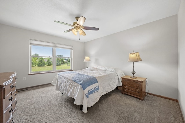 2089 117th Ct, Kalona, IA 52247 - bedroom featuring carpet floors and ceiling fan