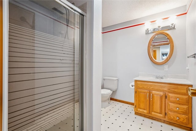 5524 Cimarron Ct, Marion, IA 52302 - full bath featuring tile patterned floors, vanity, and a stall shower