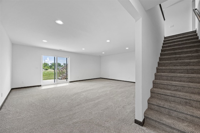 1921 Bowstring Dr, Marion, IA 52302 - stairway with carpet floors and recessed lighting