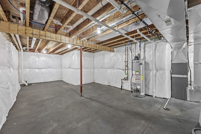 1921 Bowstring Dr, Marion, IA 52302 - unfinished below grade area with gas water heater