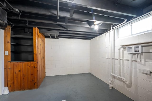 446 19th NW, Cedar Rapids, IA 52405 - below grade area with concrete block wall
