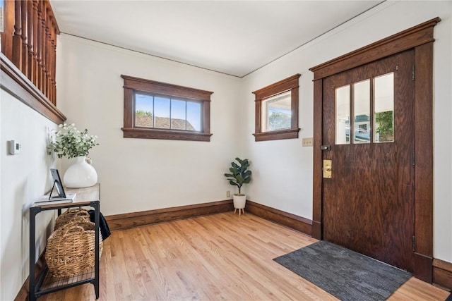 395 18th St SE, Cedar Rapids, IA 52403 - entryway with healthy amount of natural light and light wood-style floors