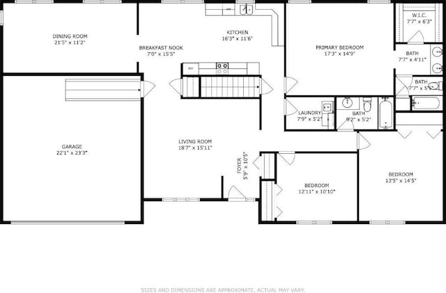 1827 Hamer Dr NW, Cedar Rapids, IA 52405 - view of floor plan / room layout