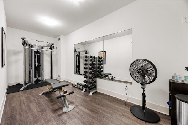 1138 Swisher St, Iowa City, IA 52245 - exercise area with wood finished floors
