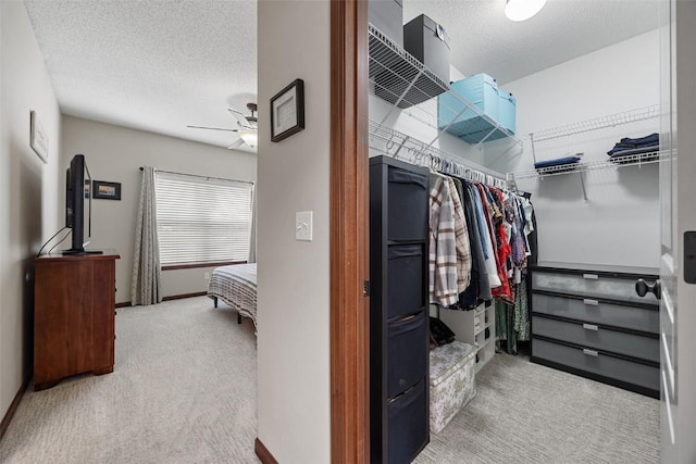 2012 Radcliffe Dr SW, Cedar Rapids, IA 52404 - walk in closet with carpet and a ceiling fan