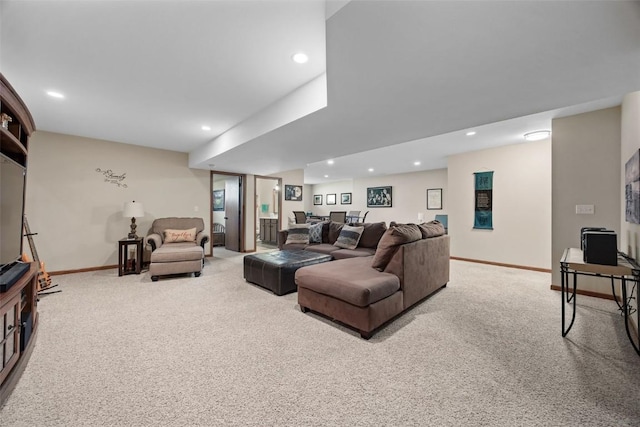 2012 Radcliffe Dr SW, Cedar Rapids, IA 52404 - living area with carpet and recessed lighting
