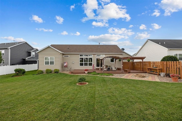 2012 Radcliffe Dr SW, Cedar Rapids, IA 52404 - rear view of house featuring a patio area, a fenced backyard, and roof with shingles