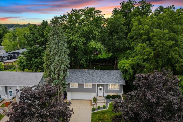 1654 19th St NW, Cedar Rapids, IA 52405 - aerial view at dusk