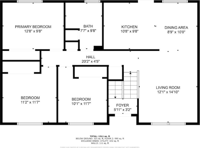 1654 19th St NW, Cedar Rapids, IA 52405 - view of property floor plan