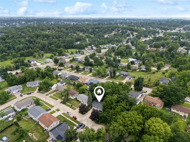 1654 19th St NW, Cedar Rapids, IA 52405 - aerial view of property and surrounding area featuring nearby suburban area