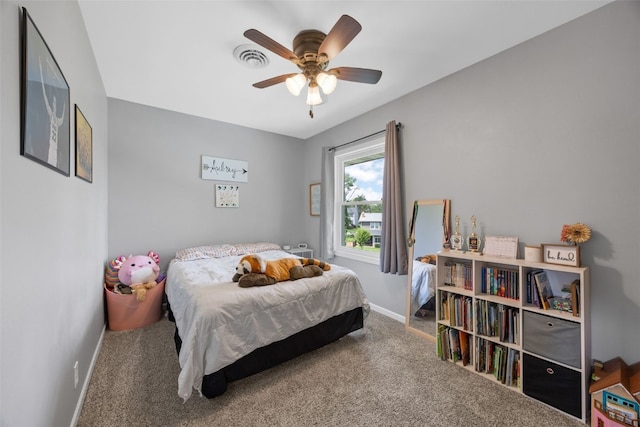 364 Essex Dr NE, Cedar Rapids, IA 52402 - bedroom with carpet flooring and a ceiling fan