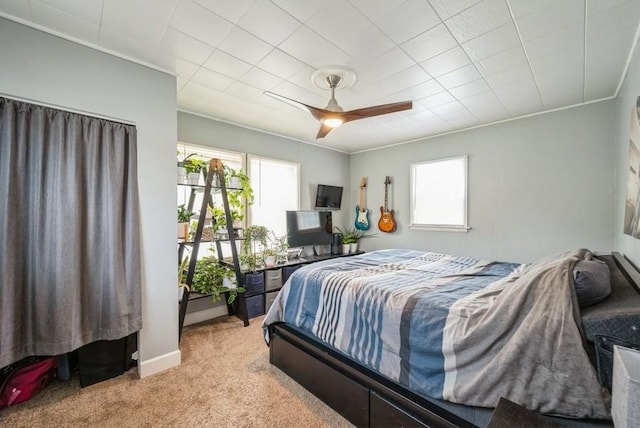 3825 Hart Ct, Cedar Rapids, IA 52402 - bedroom featuring carpet floors and ceiling fan