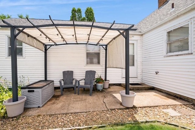 3825 Hart Ct, Cedar Rapids, IA 52402 - view of patio / terrace featuring a pergola