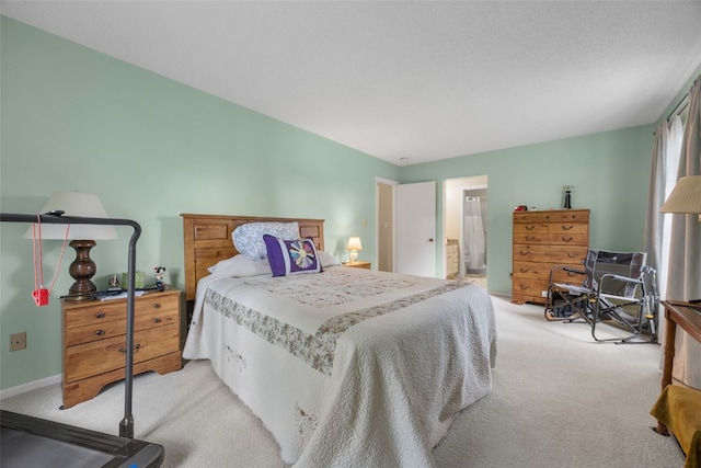 2131 1st Ave Unit 108, Cedar Rapids, IA 52402 - bedroom featuring light colored carpet and connected bathroom