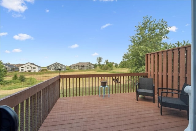 2908 Riviera St SW Unit B, Cedar Rapids, IA 52404 - deck featuring a residential view