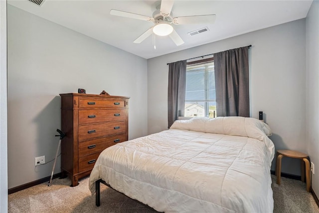 2908 Riviera St SW Unit B, Cedar Rapids, IA 52404 - bedroom featuring light carpet and ceiling fan