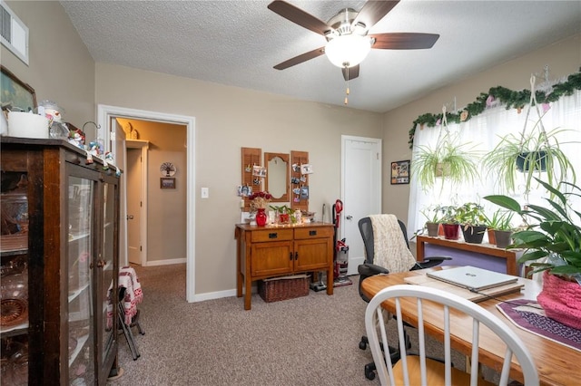 1305 E Ave, Vinton, IA 52349 - office space with ceiling fan and light colored carpet