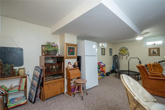 1305 E Ave, Vinton, IA 52349 - game room featuring light colored carpet