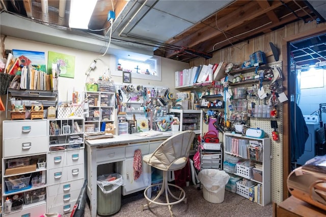 1305 E Ave, Vinton, IA 52349 - misc room featuring carpet flooring