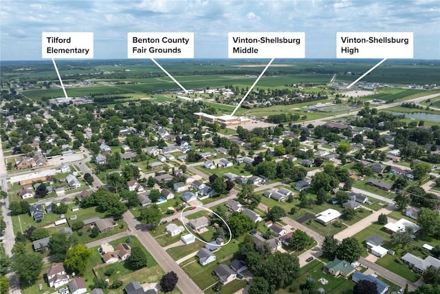 1305 E Ave, Vinton, IA 52349 - drone / aerial view