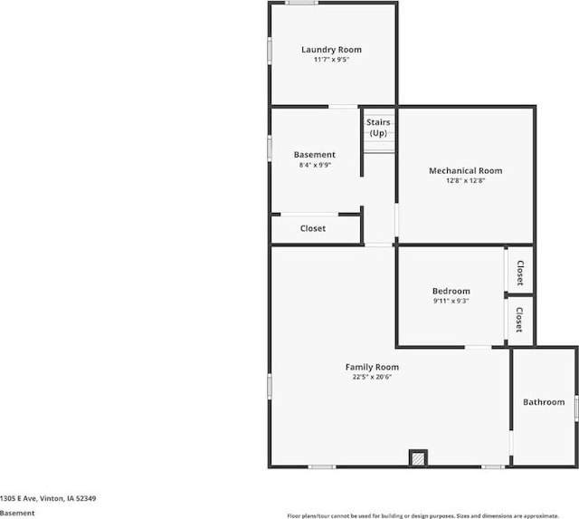 1305 E Ave, Vinton, IA 52349 - view of property floor plan