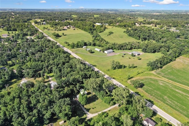 10205 Feather Ridge Rd, Toddville, IA 52341 - aerial view of property and surrounding area featuring a forest