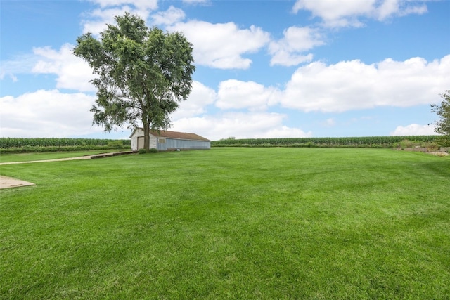 899 Jackson Ave, Mechanicsville, IA 52306 - view of green lawn featuring a rural view