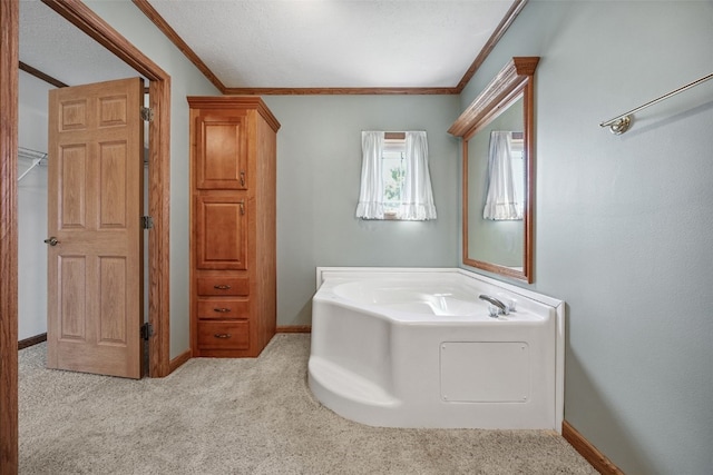 204 Northgate St, Shellsburg, IA 52332 - full bath featuring carpet, ornamental molding, and a bath