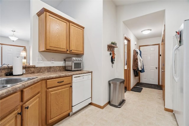 2176 49th St, Marion, IA 52302 - kitchen with dishwasher and light flooring