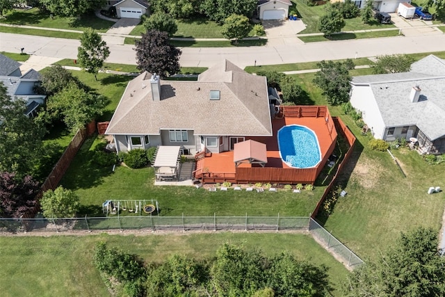 1125 Saint Andrews Dr, North Liberty, IA 52317 - view of subject property with a pool area
