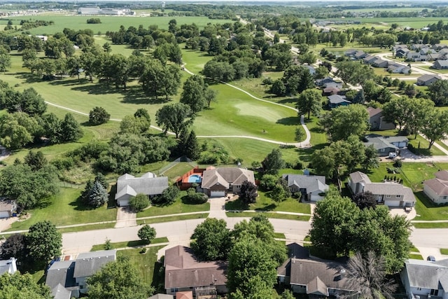 1125 Saint Andrews Dr, North Liberty, IA 52317 - aerial view of property and surrounding area featuring nearby suburban area and a golf course