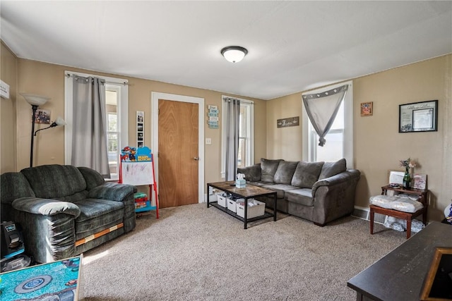 409 Railroad St, Fairfax, IA 52228 - living area featuring carpet flooring