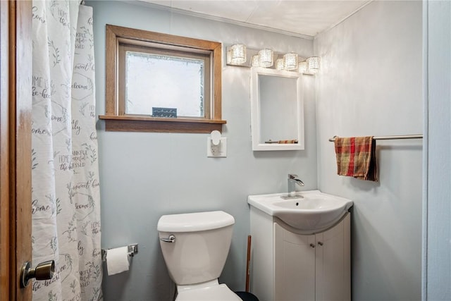 409 Railroad St, Fairfax, IA 52228 - bathroom with vanity and a shower with shower curtain