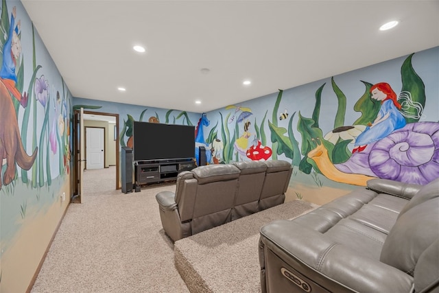615 34th Ave, Marion, IA 52302 - carpeted living area with recessed lighting
