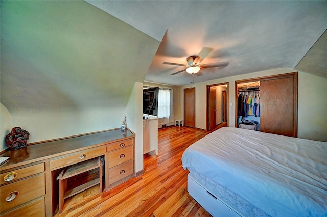 1175 28th St, Marion, IA 52302 - bedroom with light wood-style floors and a ceiling fan