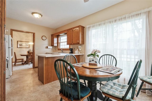 4555 Westchester Dr NE Unit B, Cedar Rapids, IA 52402 - dining area featuring light colored carpet