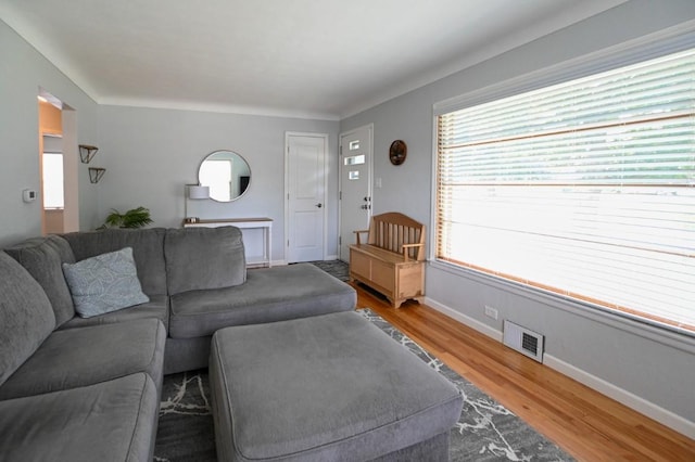 1135 Maplecrest Dr, Marion, IA 52302 - living area featuring wood finished floors and baseboards