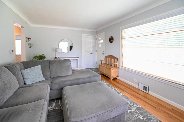 1135 Maplecrest Dr, Marion, IA 52302 - living room with wood finished floors and baseboards