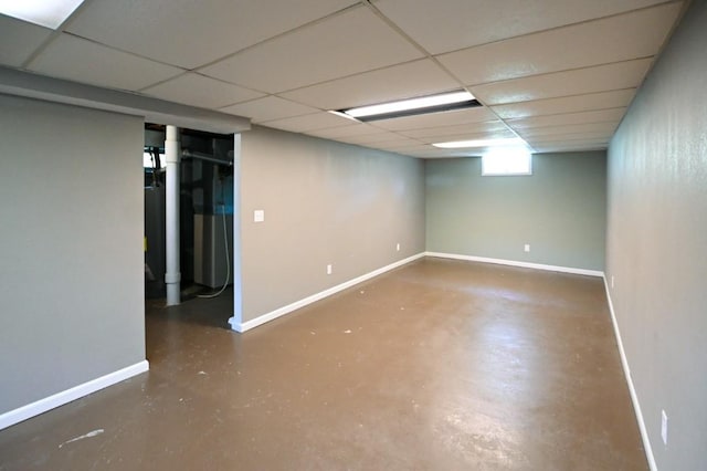 1135 Maplecrest Dr, Marion, IA 52302 - below grade area with a paneled ceiling