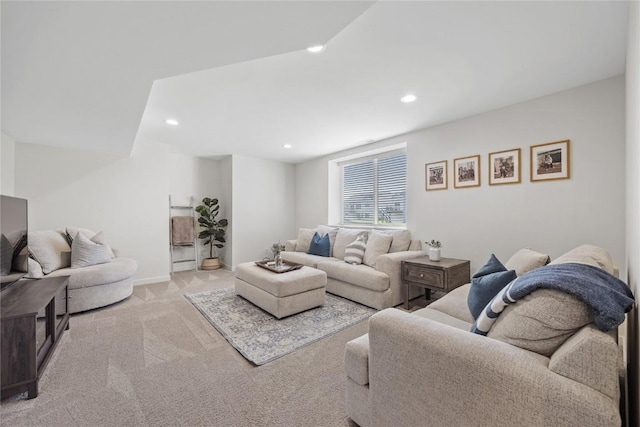 2455 Bridlewood Ct, Marion, IA 52302 - carpeted living room featuring recessed lighting