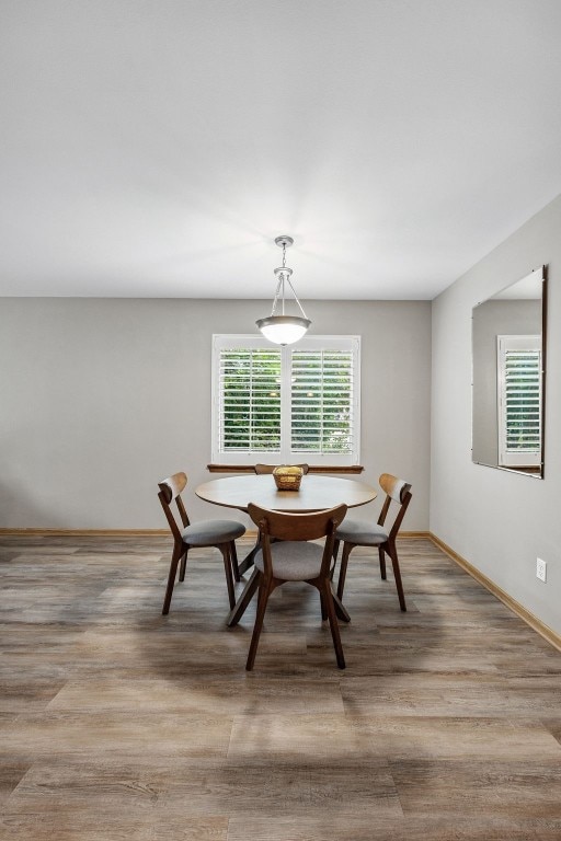 1458 Tower Ln NE Unit 12, Cedar Rapids, IA 52402 - dining room with wood finished floors and baseboards