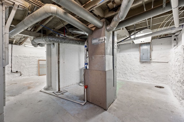 1818 Park Ave SE, Cedar Rapids, IA 52403 - unfinished below grade area featuring heating unit and electric panel