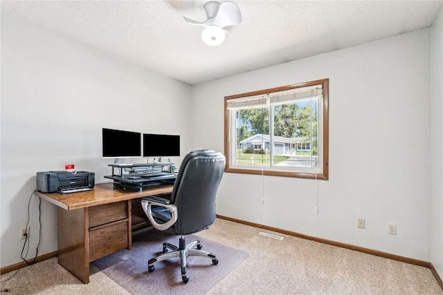 4185 Richland Dr, Cedar Rapids, IA 52405 - office space featuring a textured ceiling and carpet flooring