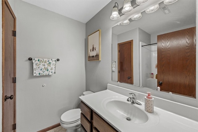 3221 English Cove Ln, Marion, IA 52302 - bathroom featuring vanity and a shower