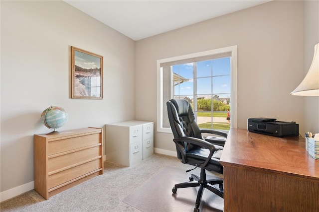 1627 Settlers Dr, Marion, IA 52302 - home office featuring baseboards and light carpet