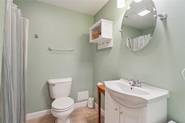405 Stoney Creek Rd NW, Cedar Rapids, IA 52405 - full bath with vanity, tile patterned floors, and a shower with curtain
