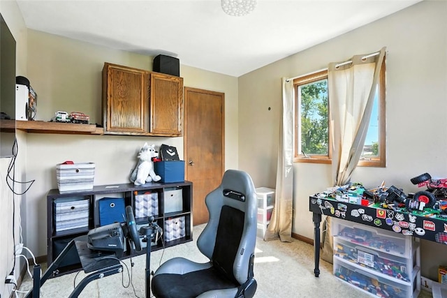 2153 Echo Hill Rd, Marion, IA 52302 - office with baseboards and light carpet