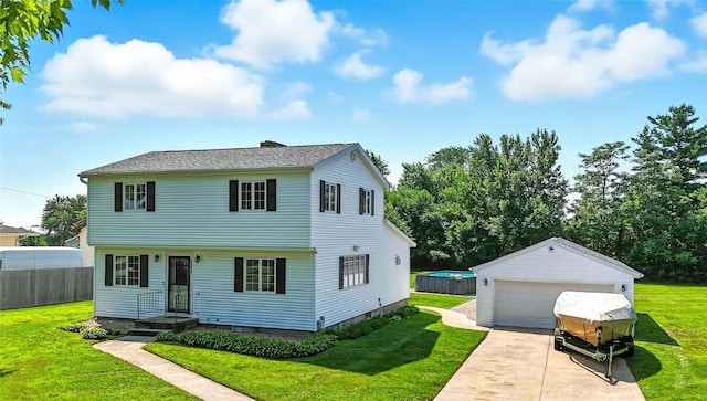 2153 Echo Hill Rd, Marion, IA 52302 - view of front of house with a detached garage and an outbuilding