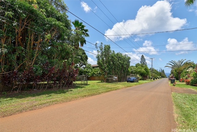 view of road