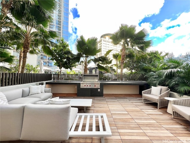 view of patio / terrace with outdoor lounge area